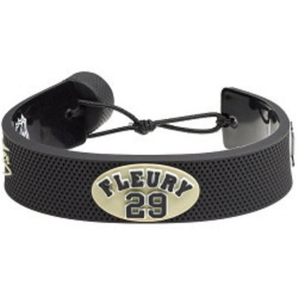 Pittsburgh Penguins Bracelet Team Color Jersey Marc-Andre Fleury Design