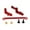 red, variant on QccHieUs 1/12 RC Car Steering Components Remote Control Car Accessories Steering Assembly red