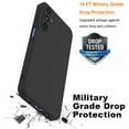 thumbnail image 3 of For Samsung Galaxy A15 5G Phone Case, Ebizware Shockproof Liquid Silicone Case Full-Body Protective Rugged Rubber Slim Cover with Microfiber Lining for Galaxy A15 5G (Black), 3 of 9