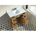 thumbnail image 3 of Annie 42" Bathroom Vanity, Weathered Fir, Single Sink, Italian Carrara Marble Countertop, 3 of 10