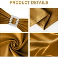 thumbnail image 3 of 30 PCS Spandex Chair Sashes Bows Stretch Chair Cover Band with Buckle Slider Universal Elastic Chair Ties for Wedding Banquet Party Event Decoration (Gold), 3 of 14