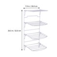thumbnail image 2 of Wall-Mounted Tray Rack for Kitchen Storage Holder 4-Layer Folding Rack, 2 of 5