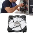 thumbnail image 4 of Electric Cooling Fan Pc Cooler Fan Pc Cooler Cooling Fan Glowing Cool Large Air Volume LED 12cm Shockproof Silent Computer Case RadiatorColorful, 4 of 8