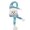 Blue, variant on Aunavey Light-up Snowman Head for Christmas Decor, Fluffy Snowman with Sparkling Lights