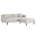 thumbnail image 5 of Modway Zoya Fabric Sofa and Ottoman Set in Heathered Weave Ivory, 5 of 10