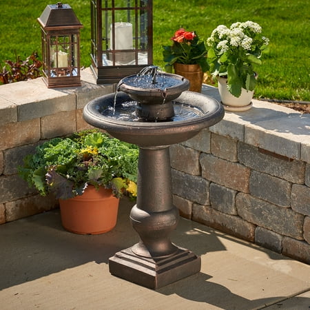 Sworth 2 Tier Solar On Demand Fountain Bronze Best Fountains Sworth 2 Tier Solar On Demand Fountain Bronze