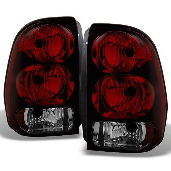 AKKON - For Chevy Trailblazer SUV Red Smoke Tail Lights Brake Lamps Replacement Pair Left Right Set