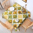 thumbnail image 2 of Sunflower Checkered Pattern Square Tablecloth,Waterproof Square Table Cover,Wipeable Spillproof Washable Table Cover for Home Kitchen Party Decor 42"X42"(107x107cm), 2 of 6