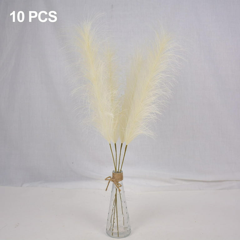 Wertuirk Gold Faux Pampas Grass - 30pcs 24 Inch Long Pampas Grass Wall  Decor, Mini Artificial Pampas Grass for Great Gatsby Party Decorations and  Glam