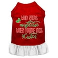 thumbnail image 6 of Christmas Pet Dog  Cat Dress Screen Printed, "Who Needs Mistletoe", 6 of 10