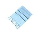 thumbnail image 2 of Sakkas Large Soft Silky Pashmina Shawl Wrap Scarf Stole in Solid Colors - Baby Blue - One Size, 2 of 2