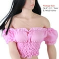 thumbnail image 2 of 1 Set 1/6 Action Figure Exquisite Realistic Creative Shirt Unique Design DIY Accessory Detachable Costume for 12inch Figure rose red, 2 of 8