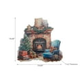 thumbnail image 3 of Embossed Metal Sign (Holiday Fireplace), 3 of 3