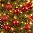 thumbnail image 2 of 20-Count Red Mini Ball Shatterproof Christmas Ornaments, by Holiday Time, 2 of 5