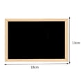 thumbnail image 2 of 2X Pizarra de Doble Cara de Madera de Madera Pizarra Pequeña Tablero de Mensajes de Escritura Decoración del Hogar de Bricolaje, 2 of 5