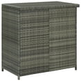 thumbnail image 2 of vidaXL 3 Piece Bar Set Poly Rattan Grey, 2 of 5