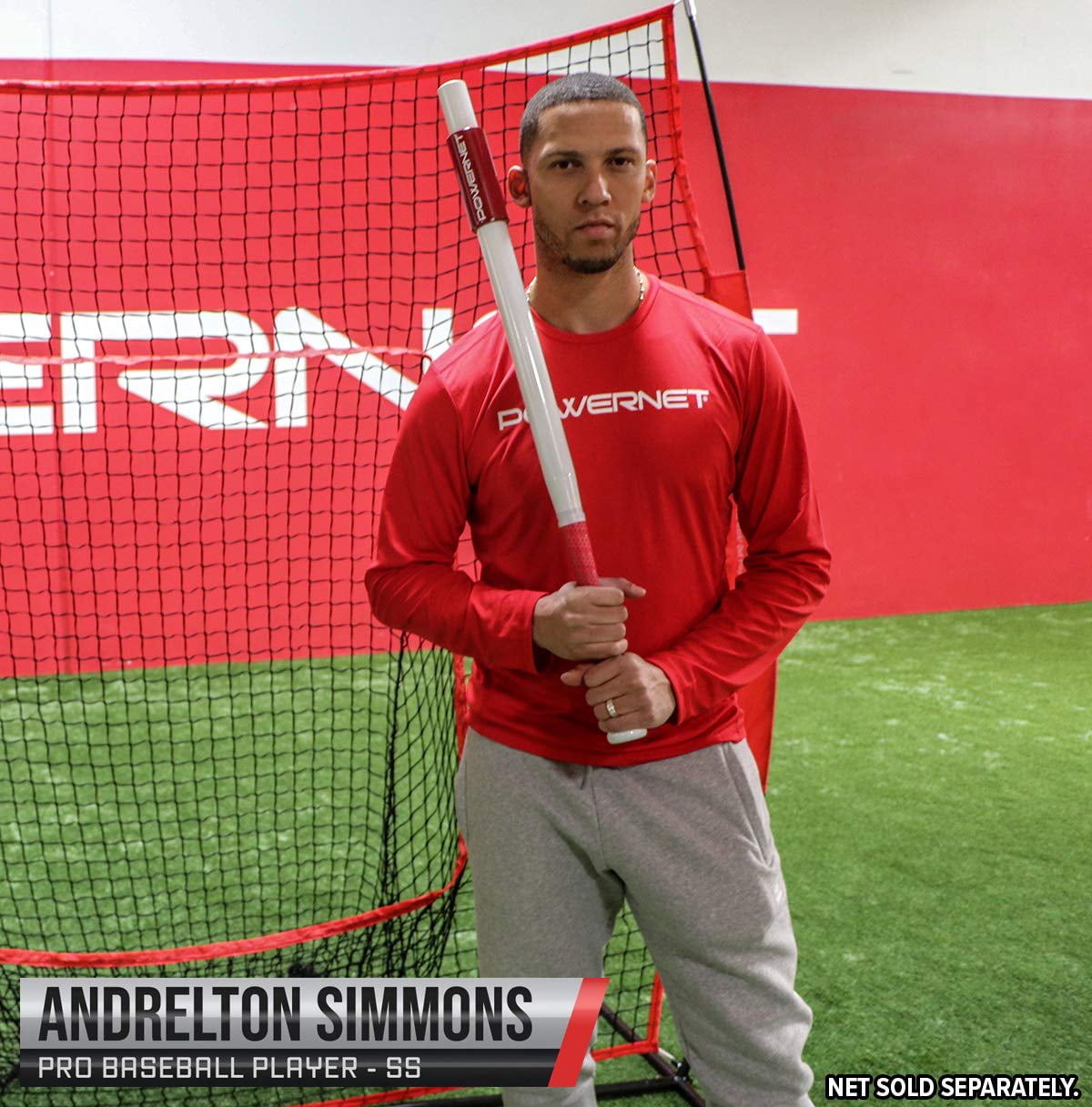 PowerNet SweetSpot Bat for Improved Hand-Eye Coordination (108789PRNT-PWRN)