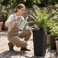 thumbnail image 5 of Homall 24" Tall Plastic Planter Set of 2 with Inside Pots, Drainages, for Outdoor and Indoor, 5 of 7