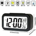 thumbnail image 2 of Zendure Digital Alarm Clock with Indoor Temperature, Battery Operated, Snooze Model,12/24H Display for Bedrooms, Heavy Sleepers Kids, Travel Desk Smart Clock (Black), 2 of 7