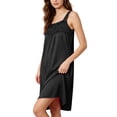 thumbnail image 2 of Women's Sleepwear Zaewscy Women's Casual Home Wear Sleeveless Short Nightgown Black Free Size, 2 of 8