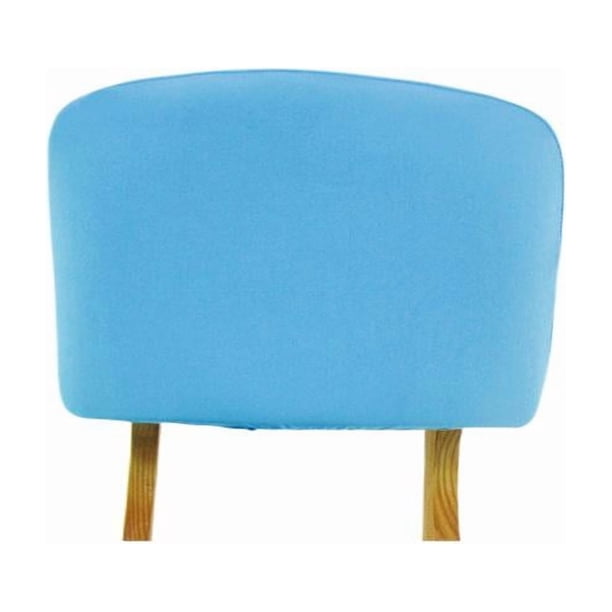 Funda protectora elástica premium para respaldo de silla de ordenador de respaldo alto. Azul 28cmx48cm