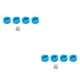 thumbnail image 1 of Bewildely Paquete de 4 accesorios de piezas modificadas de coche de control remoto acoplador hexagonal Azul 2piezas Bewildely CBP204747, 1 of 6