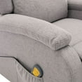 thumbnail image 5 of vidaXL Electric Massage Chair Light Grey Fabric, 5 of 5