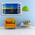 thumbnail image 2 of Window View of Lighthouses Sunsets Canvs Art Fake Open Window Wall Art Lighthouses Sunsets Framed Painting For Livingroom Office Bedroom Ready to Hang, 2 of 6