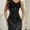 Black, variant on Zip Up PU Corset Top for Women Gothic Faux Leather Underbust Bustier Boned Brocade Waist Cincher Corsets