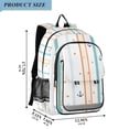 thumbnail image 2 of FORMRS Unisex School Backpack 17" Student Travel Bag with Laptop Compartment, Cute Nautical Pattern, 2 of 7