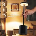 thumbnail image 5 of OhhGo 2 Pack Cordless Table Lamp, LED Rechargeable Desk Lamp, 3 Color Stepless Dimmable, Night Light Desk Lamp Reading Lamp Ideal for Restaurants, Outdoor Use, and Home Decor, 5 of 11