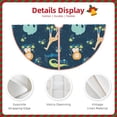 thumbnail image 3 of Rateoe Tropical Animals Pattern Christmas Tree Skirt with Ties, Christmas Tree Decorations, Farmhouse Christmas Decor Xmas Holiday Decorations-36", 3 of 6