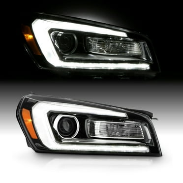 AKKON - Fit 2013-2016 GMC Acadia 2017 Limited HID/Xenon Projector Black Headlight Passenger Right Side w/[LED Tube] Parking Lamp