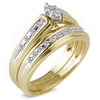 Keepsake Ks Starbright 1/4 Ct Yg Bridal Set