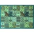 thumbnail image 1 of Ahgly Company Indoor Rectangle Southwestern Turquoise Blue Country Area Rugs, 3' x 5', 1 of 4