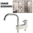 thumbnail image 1 of Bgsha 304 Stainless Steel Basin Faucet Sink Faucet Tap Cold and Hot Mixer Tap, 1 of 7
