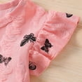 thumbnail image 4 of HCNTES Baby Girl 2 Piece Clothes Set Short Sleeve Top + Drawstring Pants Casual Dailywear Spring Summer Kids Girls School Outfits 3T 4T 5T 6T(F02-Red,4-5 Years), 4 of 9