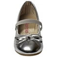 thumbnail image 5 of Kensie Girl Ballerinas Low Heel Girls Shoes - Silver, 2, 5 of 6