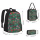 thumbnail image 2 of Fotbe red and green bow tie Set Escolar 3 en 1 para Niños - Mochila Duradera con Lonchera Aislante y Estuche para Lápices - Mochila Escolar para Niños y Niñas, 2 of 7