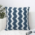 thumbnail image 6 of YFYANG Square Decorative Throw Pillow Case (Without Pillow Insert), Ikat Style Line Texture Bedroom Sofa Car Cushion Cover, 20"x20", 6 of 9