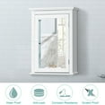 thumbnail image 6 of Topbuy Bathroom Wall Mounted Cupboard Mirrored Storage Cabinet w/ Adjustable Shelf White, 6 of 10