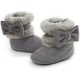 thumbnail image 4 of Newborn Baby Girls Boys Boots Soft Anti-Slip Sole Warm Winter Snow Booties Toddler Infant Prewalker Shoes, 4 of 7
