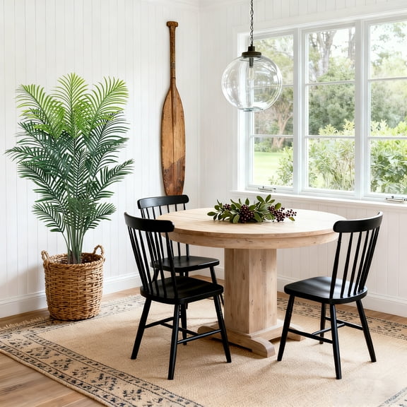 OLIVIVI Artificial Palm Tree 5FT Tall Faux Silk Plant for Home Office Decor Indoor Outdoor Fake Lifelike Potted Plant with Branches 1 pack