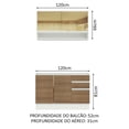 thumbnail image 3 of Cocina Integral Madesa Glamy Sin Tarja 120 Cm Marrón Madesa Glamy, 3 of 10