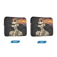 thumbnail image 7 of FORMRS 15"-15.6" Laptop Sleeve Protective Case Soft Carrying Quilted Computer Bag Cover, Black Skeleton, 7 of 7