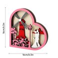 thumbnail image 3 of Valentine's Day Heart Wood Plaque - Wall Hanging and Table Centerpiece for Couples, 3 of 5