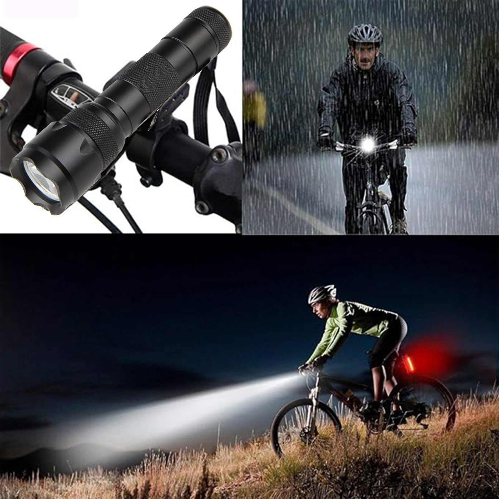 Yunuuuoa 5 Packs Rechargeable Flashlight 1200 Lumens High Power LED Light 5 Modes Adjustable Waterproof Long Range Outdoor Camping Hiking Emergency Flashlight with Type C Charging