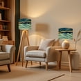 thumbnail image 6 of Lampshades 2 Pack abstract blue marble fake stone texture liquid paint gold foil glitter 13"x13"x10" Light Shade for Table Lamps Floor Lamps Drum Lamp Shades Lampshade Replacement Easy Assembly, 6 of 8