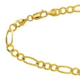 thumbnail image 3 of JewelStop 10k Solid Yellow Gold 4.5 mm Figaro Chain Necklace 20", 3 of 5