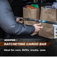 thumbnail image 4 of Cargo Bar Keeper con trinquete negro y plateado, ajustable de 40 a 70 cm, 4 of 6
